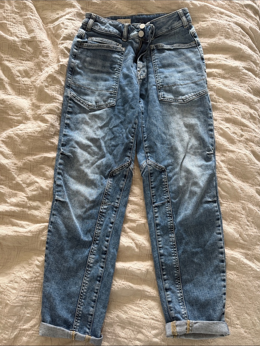 Pilcro Straight-Leg Light Blue Jeans